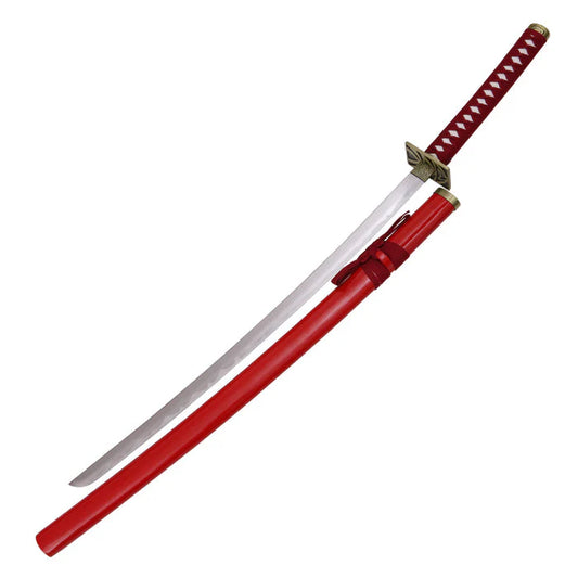 Bleach Series: "Soul Reaper Zanpakuto – Crimson Sentinel" Premium 104cm Wooden Cosplay Katana (Heavy Quality – Fully Assembled)