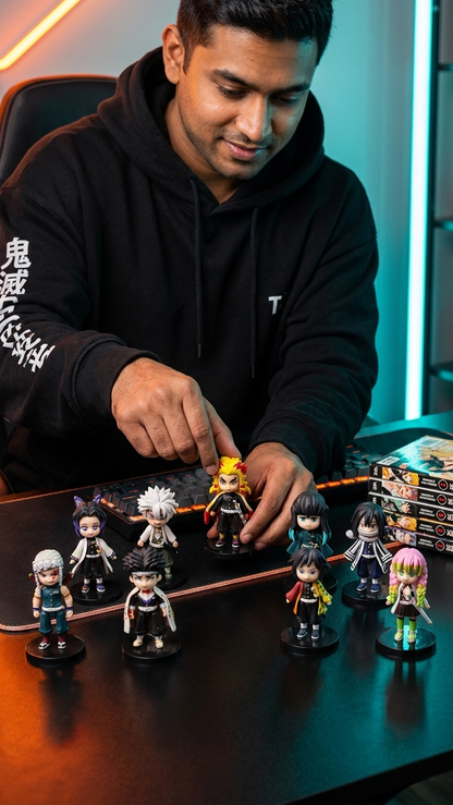 Demon Slayer: The 9 Hashira Complete Collective Mini Figurine Set (9-Piece Lineup)
