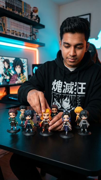 Demon Slayer: The 9 Hashira Complete Collective Mini Figurine Set (9-Piece Lineup)