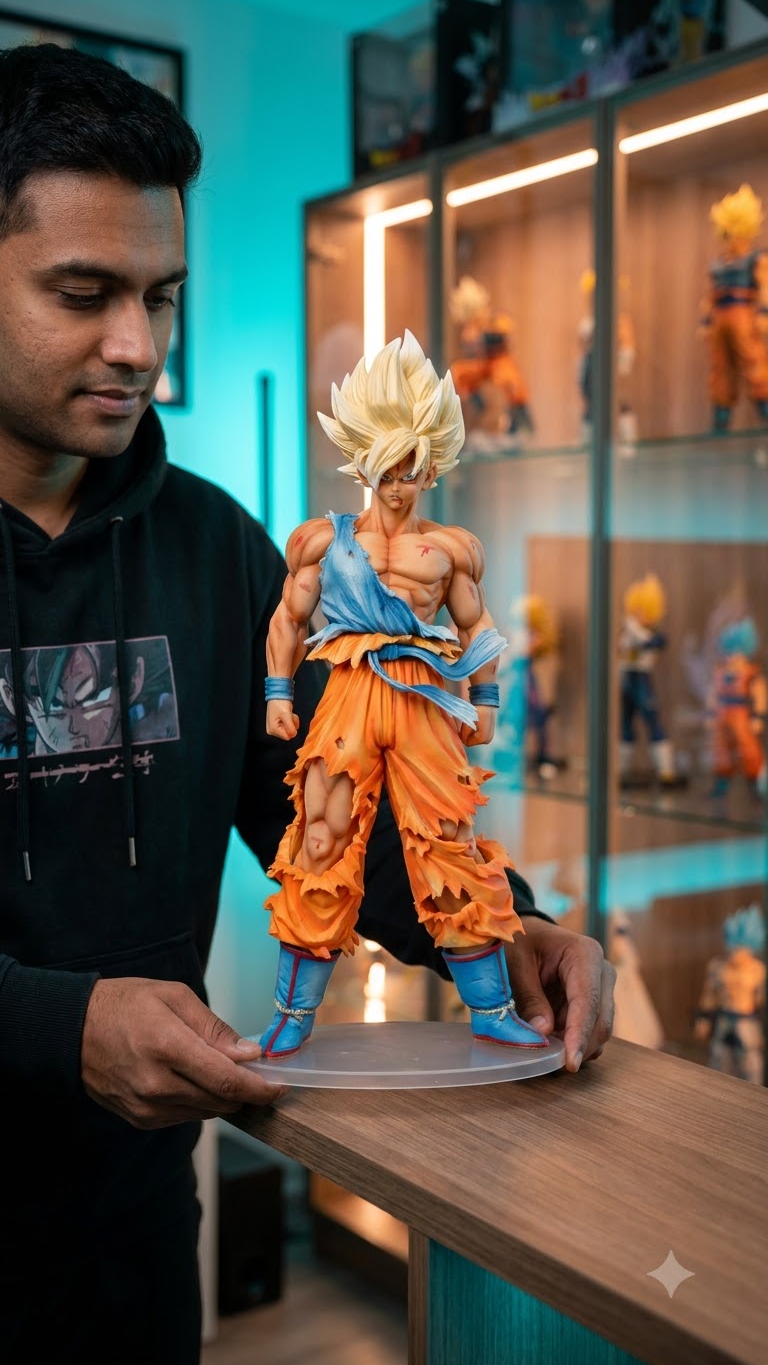 Dragon Ball Z: Super Saiyan Son Goku "Battle Damaged – Namek Climax" Colossal 44cm Standing Statue (Blister + Box Edition)