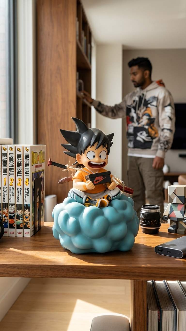 Dragon Ball Z: Kid Goku "Hypebeast Edition – Flying Nimbus Streetwear" Premium Scale Figure (18cm)