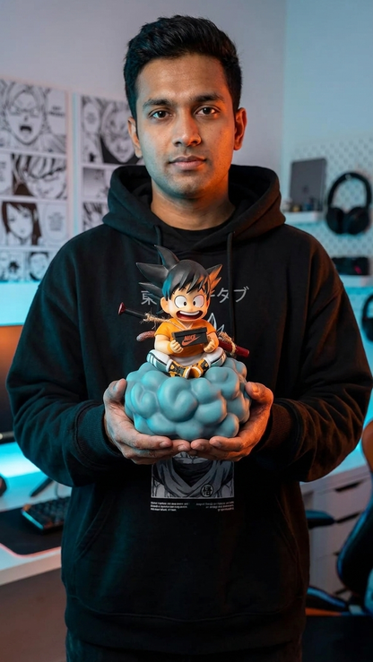 Dragon Ball Z: Kid Goku "Hypebeast Edition – Flying Nimbus Streetwear" Premium Scale Figure (18cm)