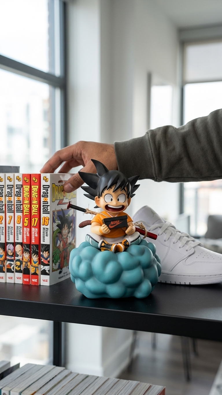 Dragon Ball Z: Kid Goku "Hypebeast Edition – Flying Nimbus Streetwear" Premium Scale Figure (18cm)