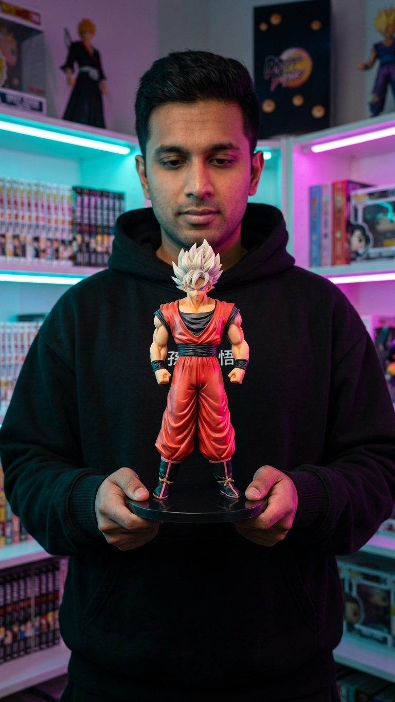 Dragon Ball Super: Son Goku (Silver/White Hair Variant - Jump Shonen Color Scheme) 29cm Collectible Figure