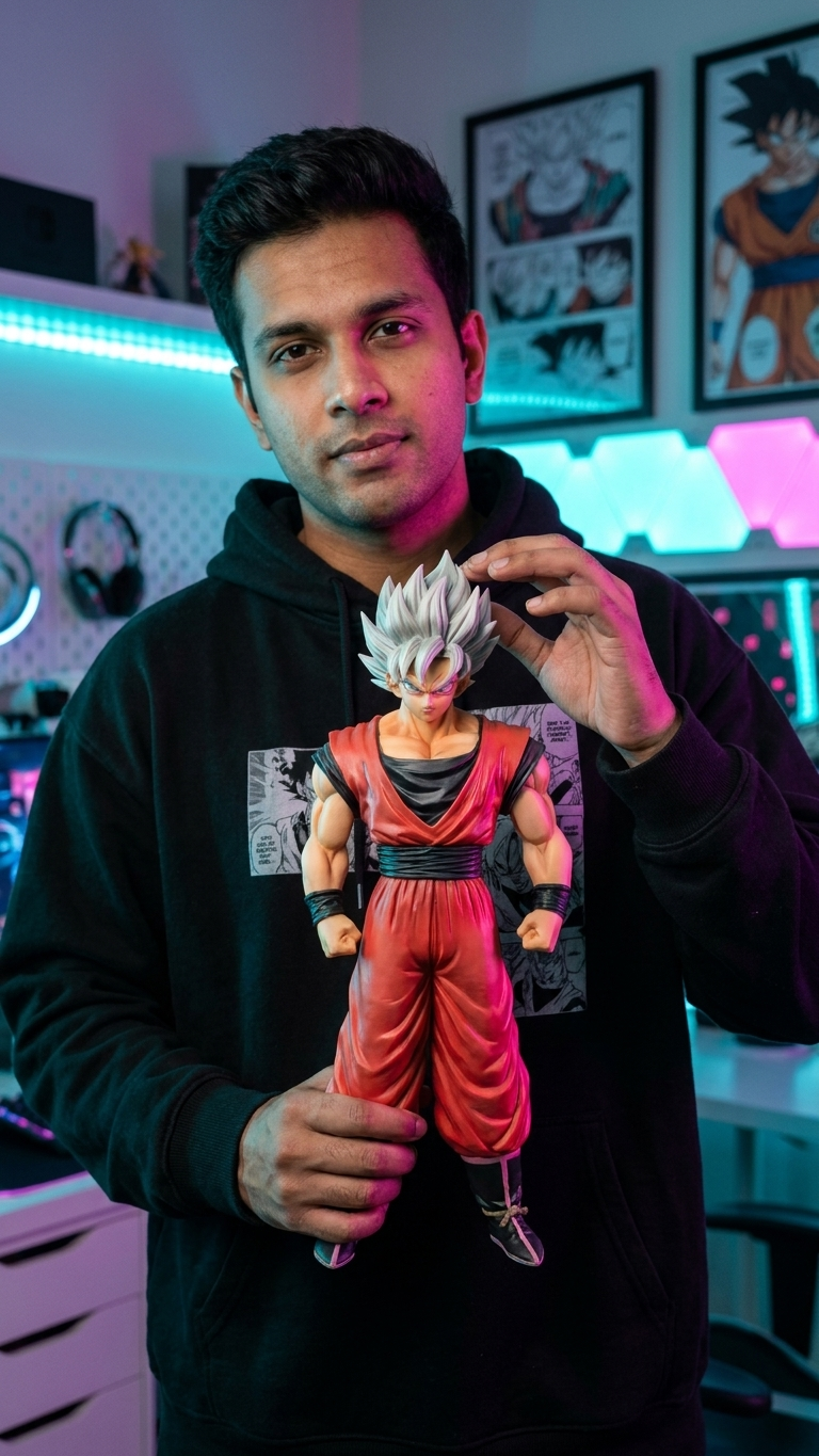 Dragon Ball Super: Son Goku (Silver/White Hair Variant - Jump Shonen Color Scheme) 29cm Collectible Figure