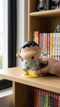 Crayon Shin-chan: Shinnosuke Nohara "Classic Sleepy Pajamas" Premium Head-Moving Bobblehead Figure (With Box)