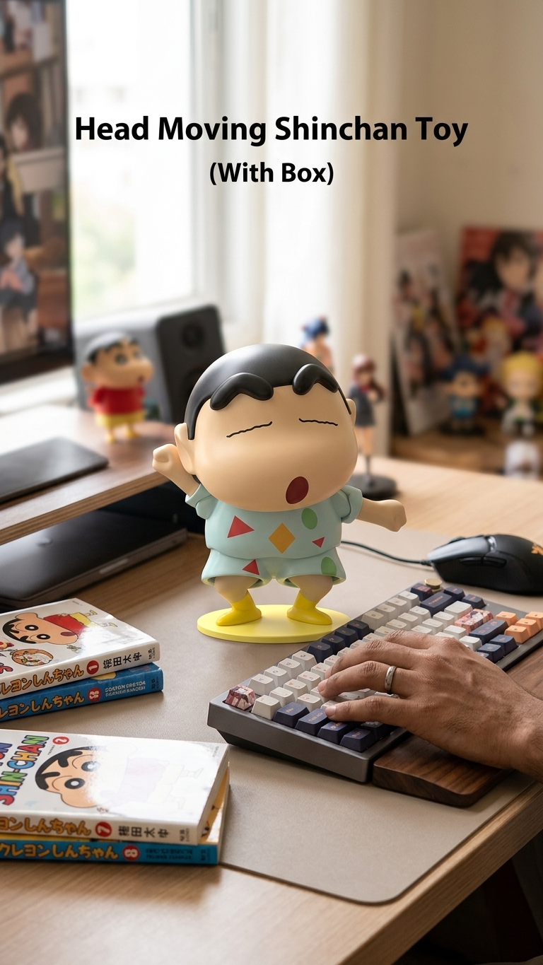 Crayon Shin-chan: Shinnosuke Nohara "Classic Sleepy Pajamas" Premium Head-Moving Bobblehead Figure (With Box)