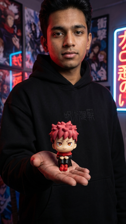 Jujutsu Kaisen: Yuji Itadori "Look Up & Seated" Chibi Mini Figure (9cm)