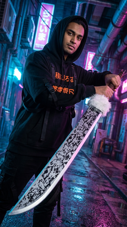Jujutsu Kaisen: Toji Fushiguro & Maki Zen'in "Split Soul Katana" 127cm Oversized Wooden Cursed Tool Replica