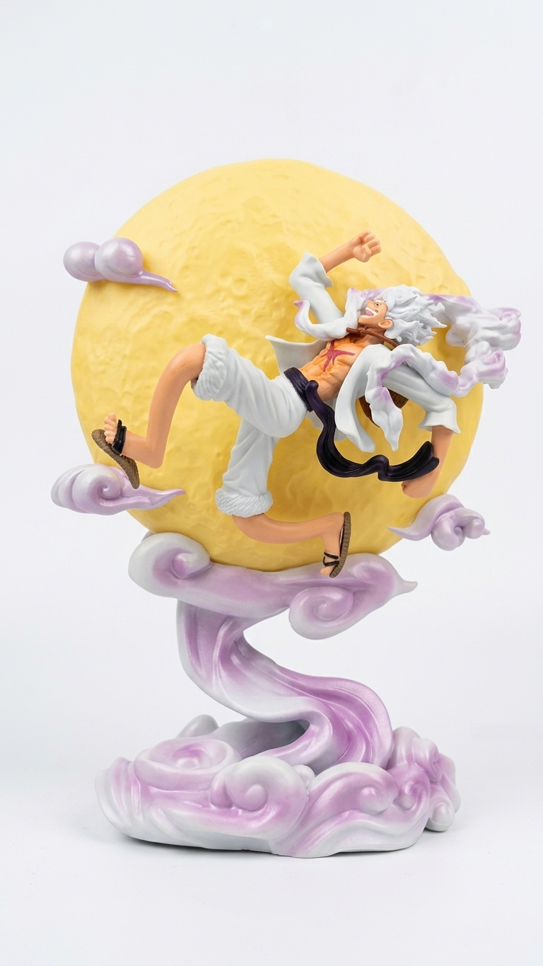 One Piece: Gear 5 Luffy "Joyboy Awakened" LED Moon Lamp Statue (14cm)