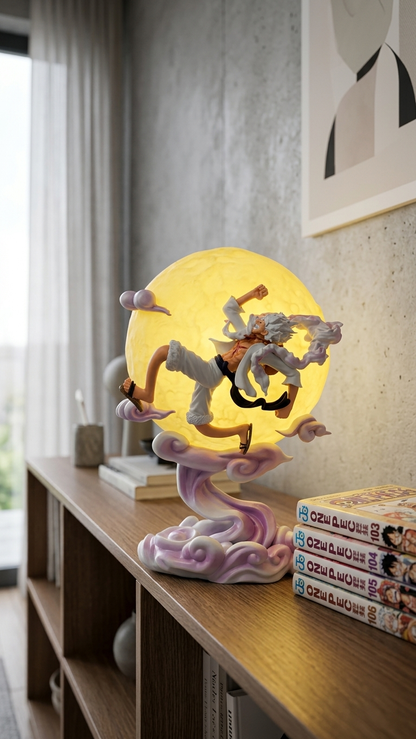 One Piece: Gear 5 Luffy "Joyboy Awakened" LED Moon Lamp Statue (14cm)