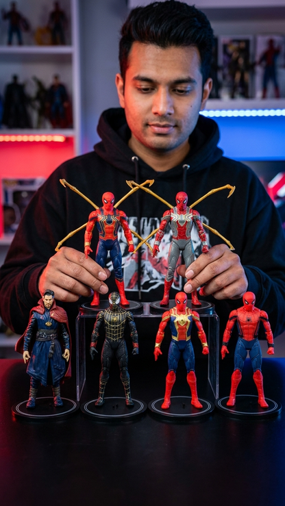 Marvel Studios Spider-Man & Doctor Strange: "Multiverse Convergence" Premium Multi-Pose Action Figure Set (Pack of 6)