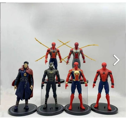 Marvel Studios Spider-Man & Doctor Strange: "Multiverse Convergence" Premium Multi-Pose Action Figure Set (Pack of 6)