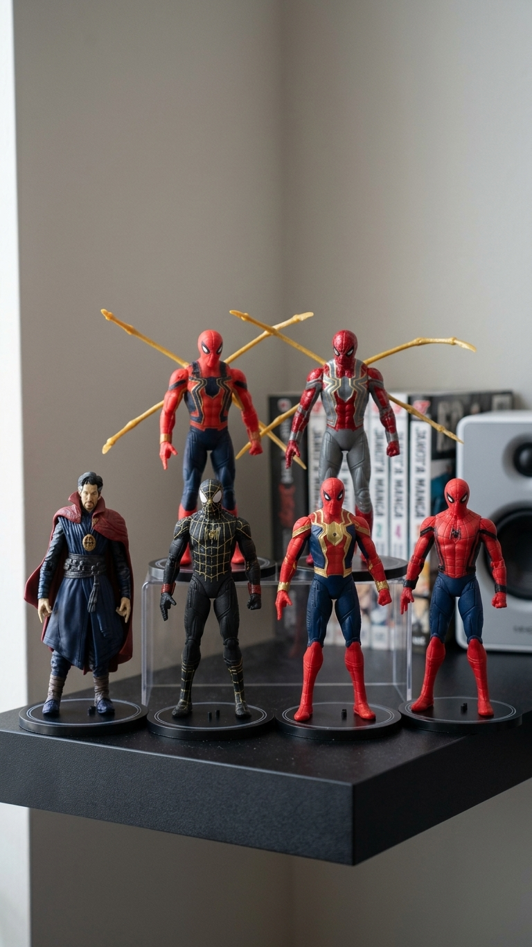 Marvel Studios Spider-Man & Doctor Strange: "Multiverse Convergence" Premium Multi-Pose Action Figure Set (Pack of 6)