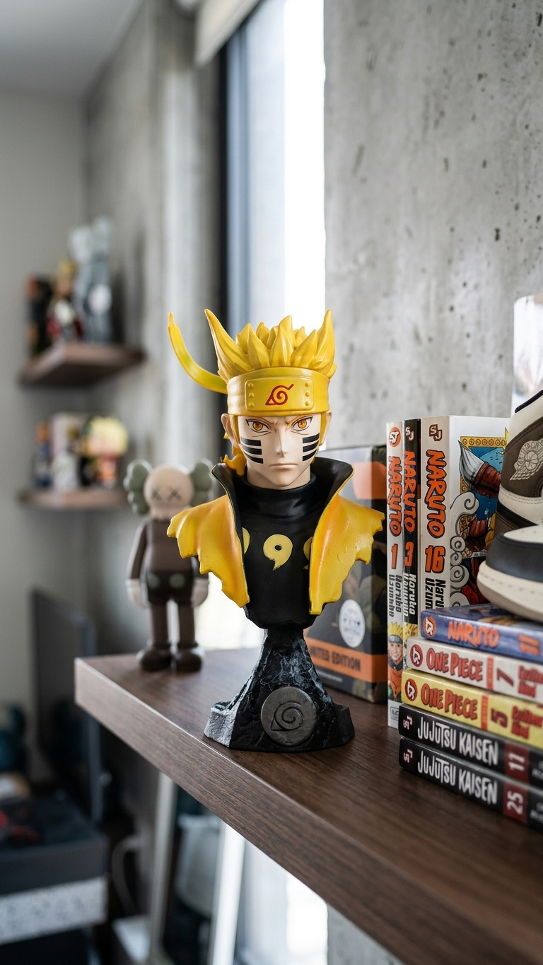 Naruto Shippuden: Naruto Uzumaki "Kurama Link + Sage Mode" Premium 16cm Desktop Bust