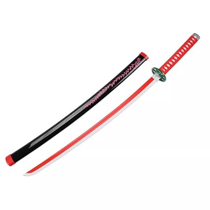 Demon Slayer: Nezuko Kamado "Demon Awakening – Crimson Nichirin Blade" Premium 104cm Cosplay Katana (Fully Assembled)