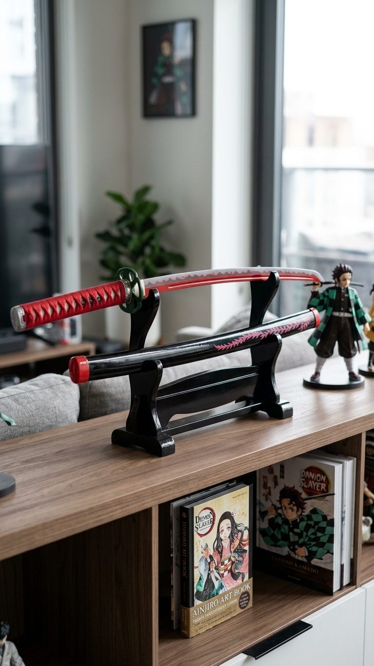 Demon Slayer: Nezuko Kamado "Demon Awakening – Crimson Nichirin Blade" Premium 104cm Cosplay Katana (Fully Assembled)