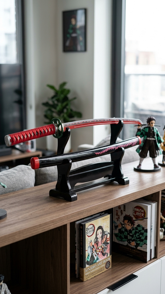 Demon Slayer: Nezuko Kamado "Demon Awakening – Crimson Nichirin Blade" Premium 104cm Cosplay Katana (Fully Assembled)