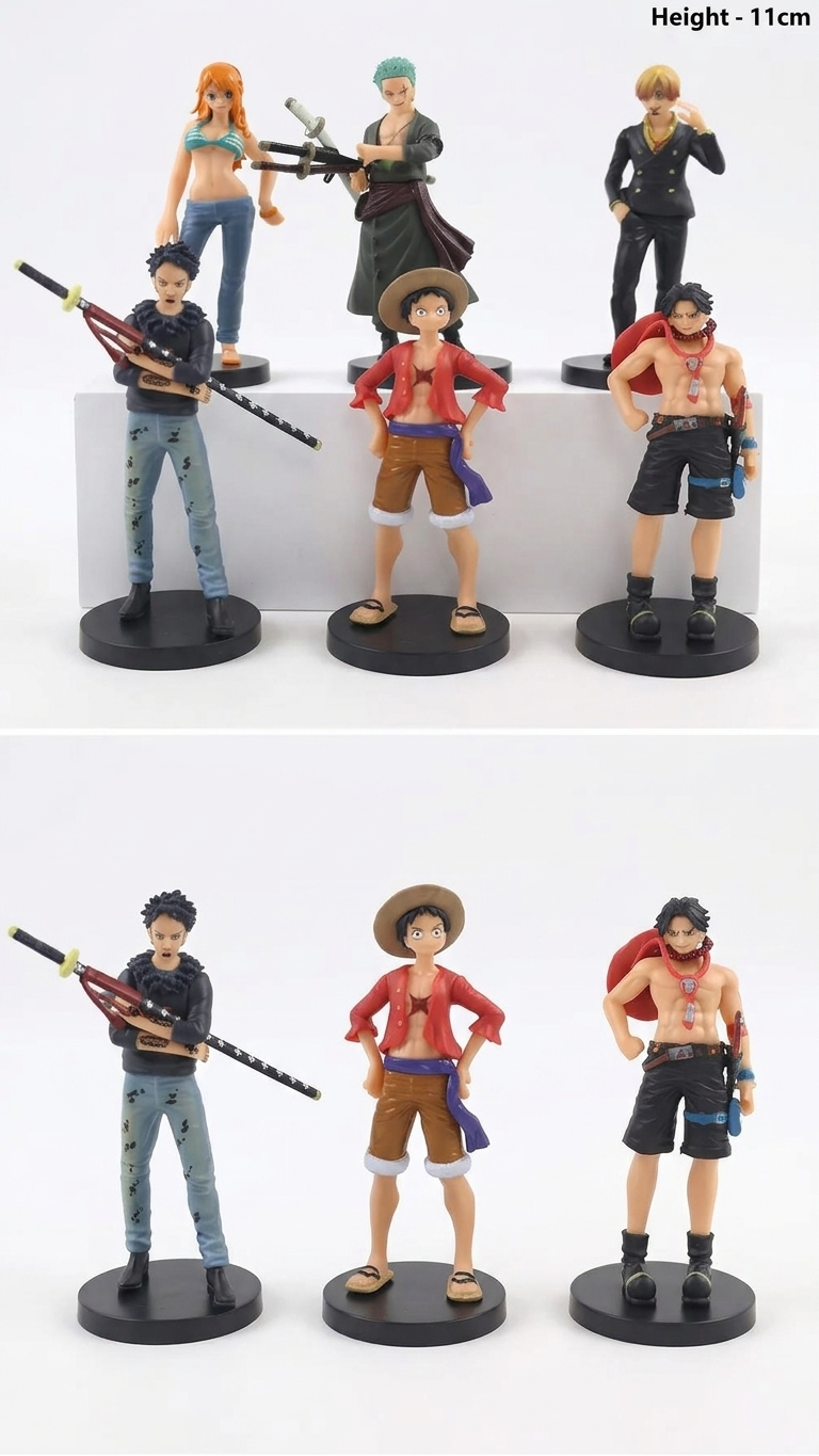 One Piece: Grandline Pirates Miniature Action Figure – Individual 11cm Collectible