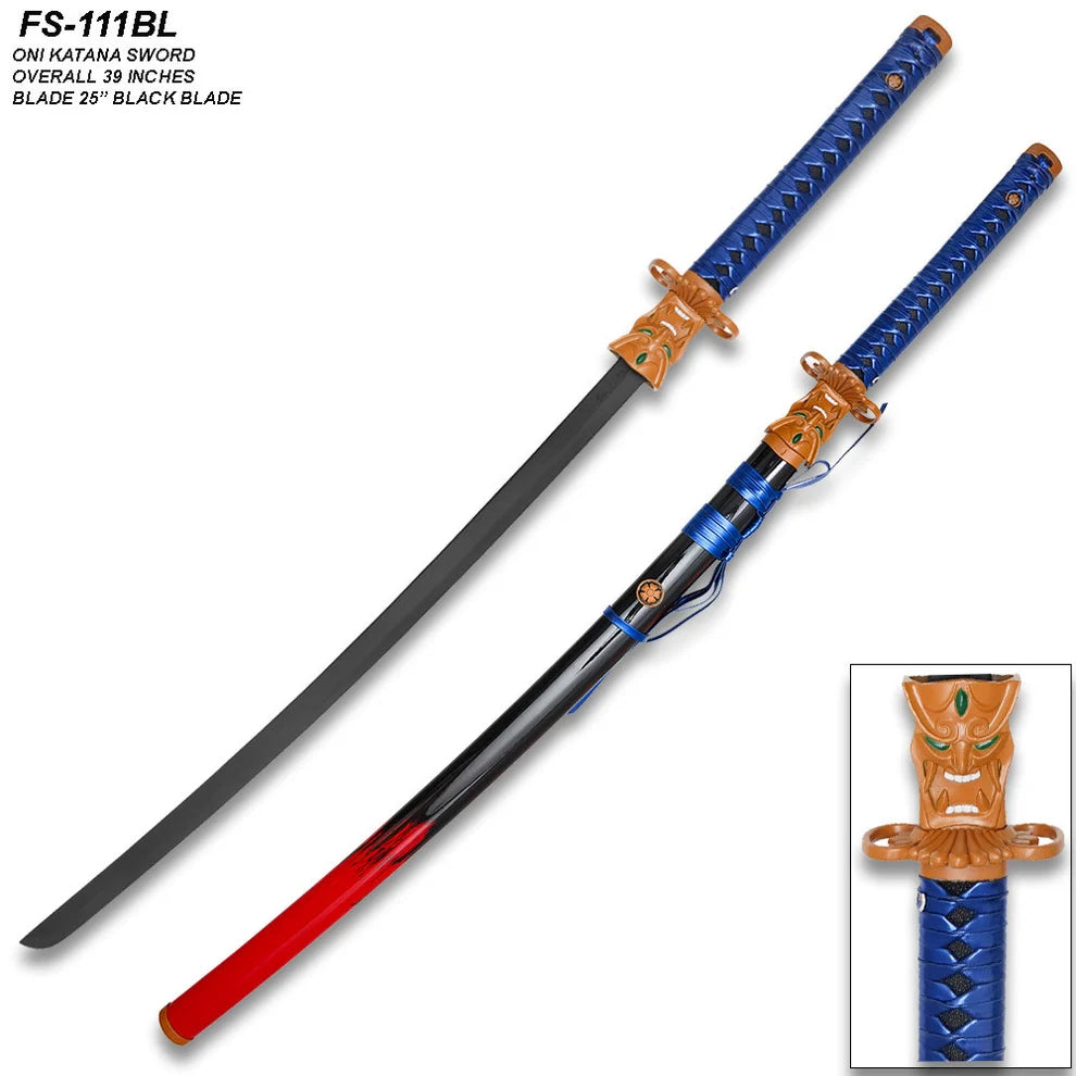 Valorant: "Onimaru Kunitsuna" (Oni Collection) Blue 104cm Fully Assembled Wooden Replica Katana