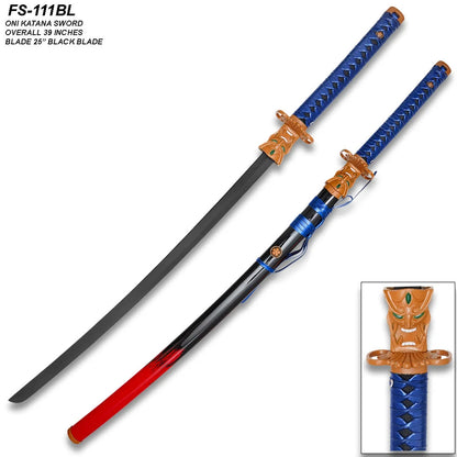 Valorant: "Onimaru Kunitsuna" (Oni Collection) Blue 104cm Fully Assembled Wooden Replica Katana