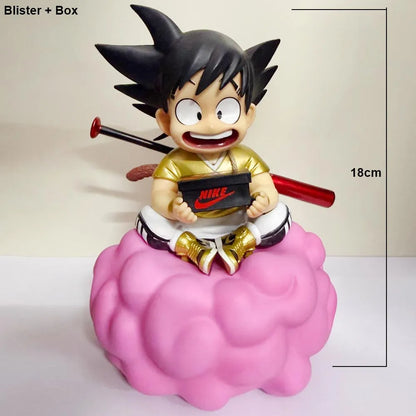 Dragon Ball: Kid Goku "Hypebeast Streetwear" Pink Flying Nimbus Figure (Special Edition)