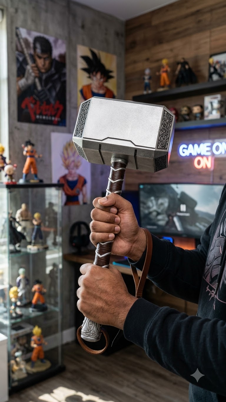 Marvel Universe: Thor "Mjolnir – Classic God of Thunder Hammer" 45cm Cosplay Prop Replica