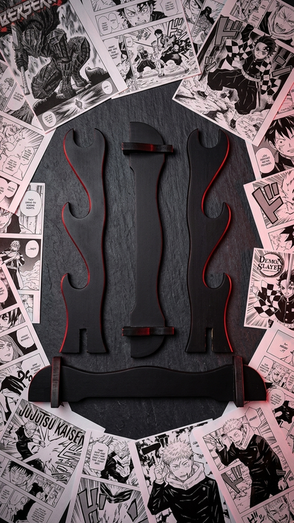 Premium Triple-Tier Universal Sword & Katana Display Stand