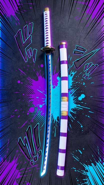 One Piece: Monkey D. Luffy "Nidai Kitetsu" Wooden Katana – 104cm Replica