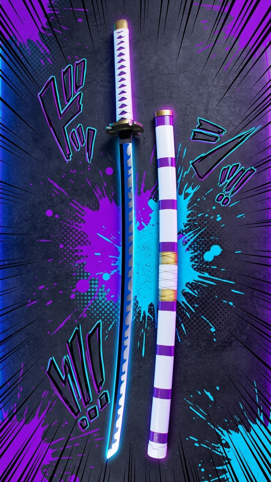One Piece: Monkey D. Luffy "Nidai Kitetsu" Wooden Katana – 104cm Replica