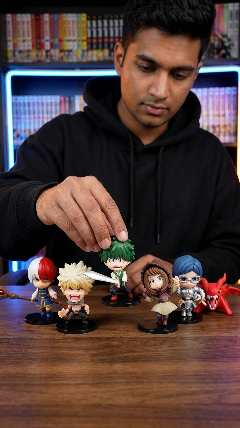 My Hero Academia Fantasy Edition Chibi Action Figure Set - 6 Pieces