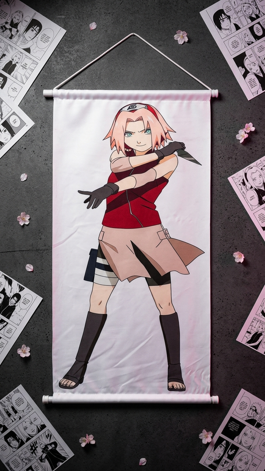 Naruto Shippuden: Sakura Haruno "Cherry Blossom" Premium Fabric Wall Scroll