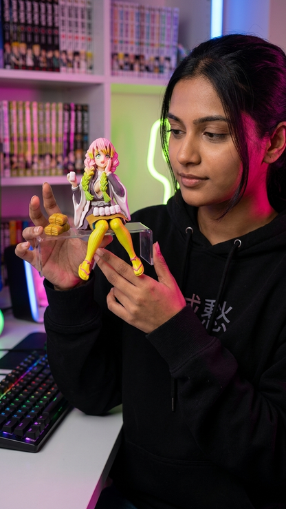 Demon Slayer Mitsuri Kanroji Love Hashira Sitting "Noodle Stopper" Collectible Figure - 15cm