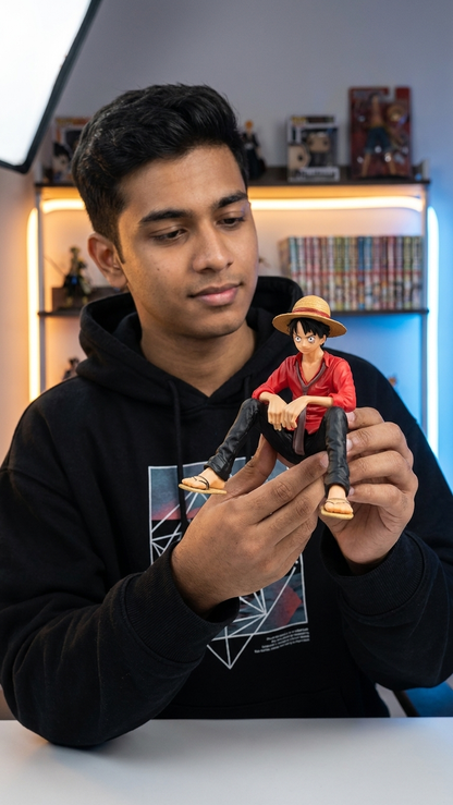 One Piece Monkey D. Luffy "Captain's Rest" Sitting Collectible Figure
