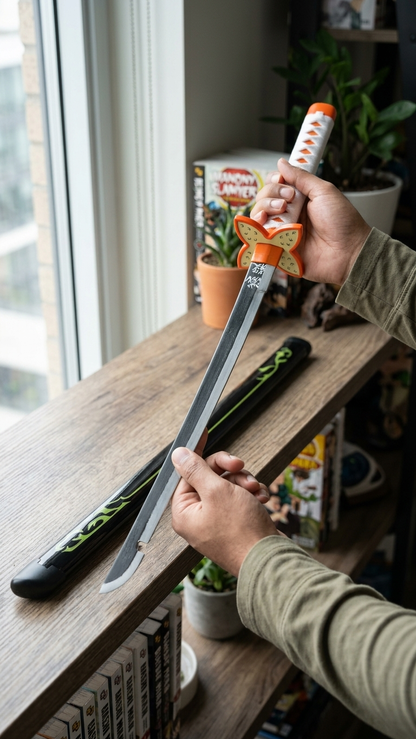 Demon Slayer: Shinobu Kocho Nichirin Wooden Katana – Insect Breathing Edition (104cm)