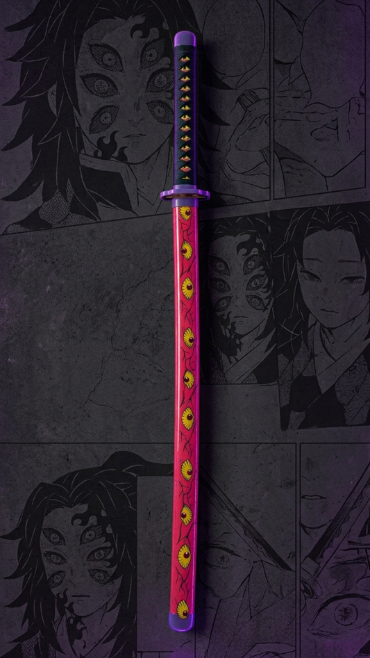 Demon Slayer: Kokushibo "Kyokukibo" Wooden Katana – Upper Moon One Edition (104cm)