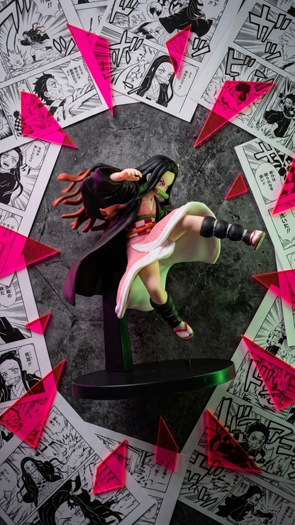 Demon Slayer: Nezuko Kamado "Flying Kick" Action Figure – Blood Demon Art Edition