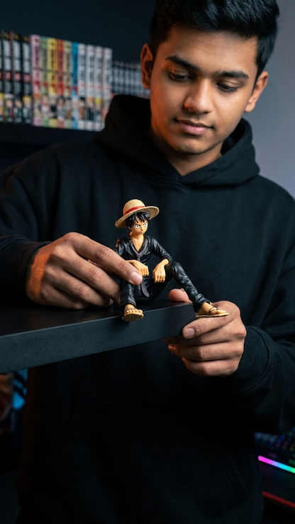 One Piece Monkey D. Luffy "Black Stealth Edition" Sitting Collectible Figure