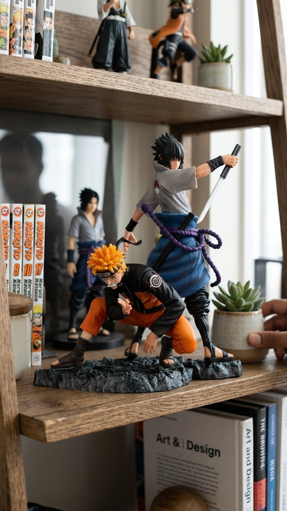 🔥 Naruto & Sasuke Highly Detailed Figure – 29cm (Blister + Box)