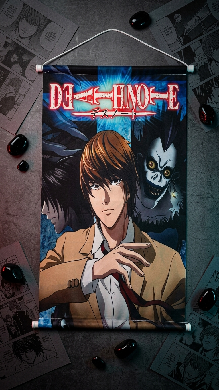 Death Note: "Rules of the Notebook" Premium Fabric Wall Scroll