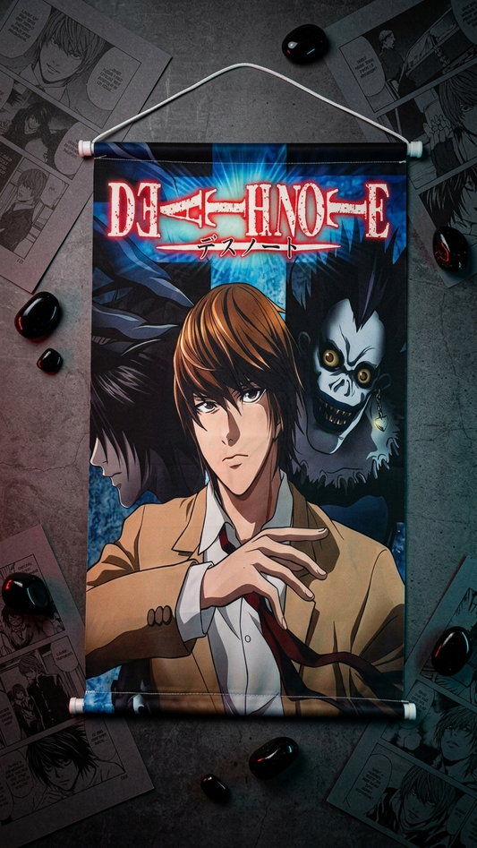 Death Note: "Rules of the Notebook" Premium Fabric Wall Scroll