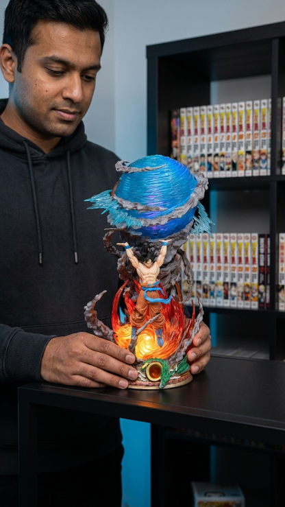 Dragon Ball Z Goku "Ultimate Spirit Bomb" 23cm LED Display Statue