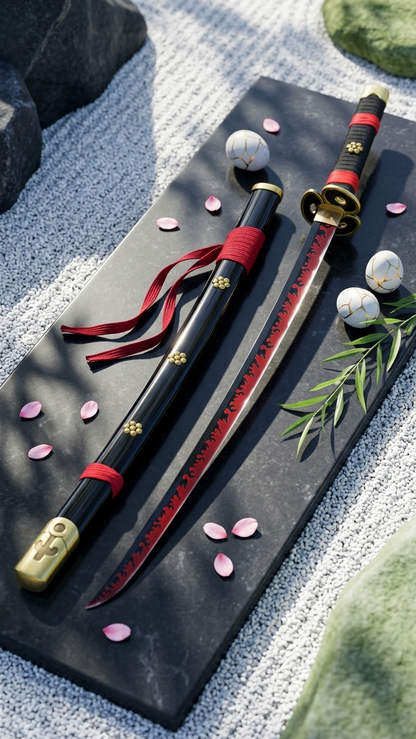 Zoro Black Enma Wooden Katana 104cm | One Piece Cosplay Sword