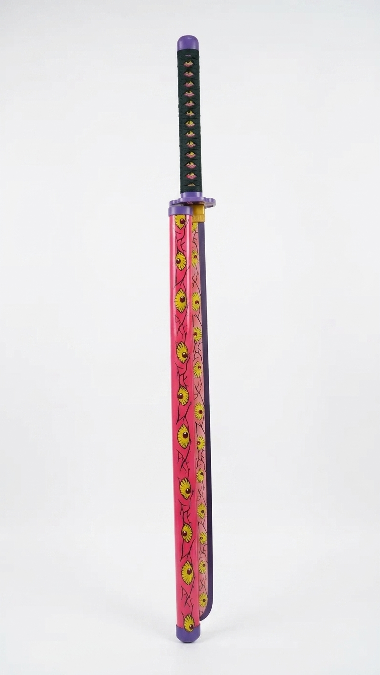 Demon Slayer: Kokushibo "Kyokukibo" Wooden Katana – Upper Moon One Edition (104cm)