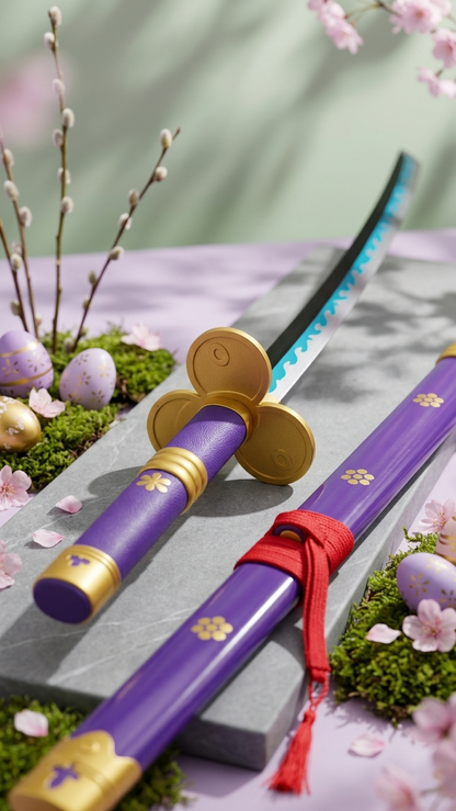 Zoro Purple Enma Wooden Katana 104cm | One Piece Cosplay Sword