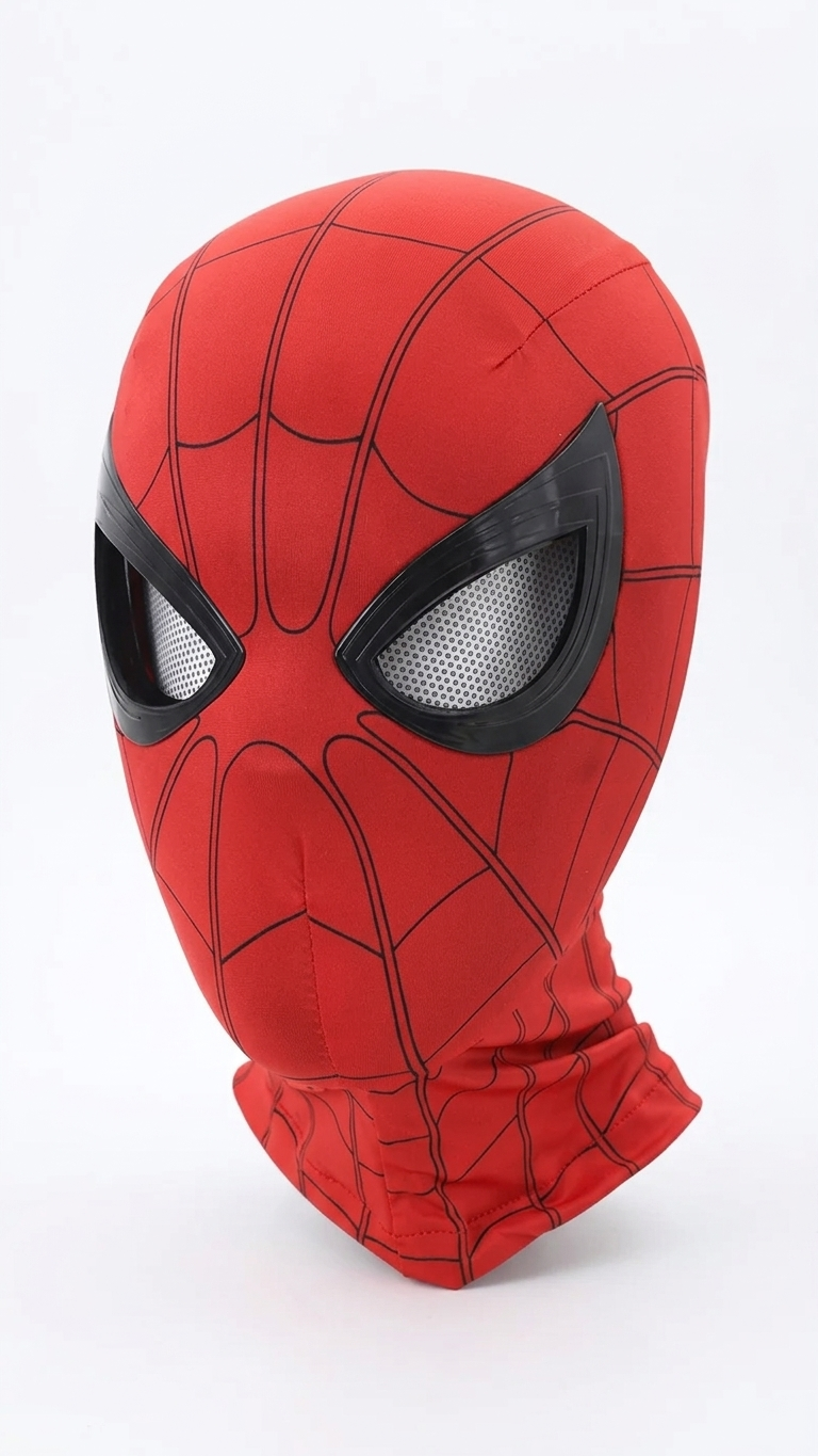 Spider-Man Classic Red Interactive Mask with Chin-Activated Lens Motion