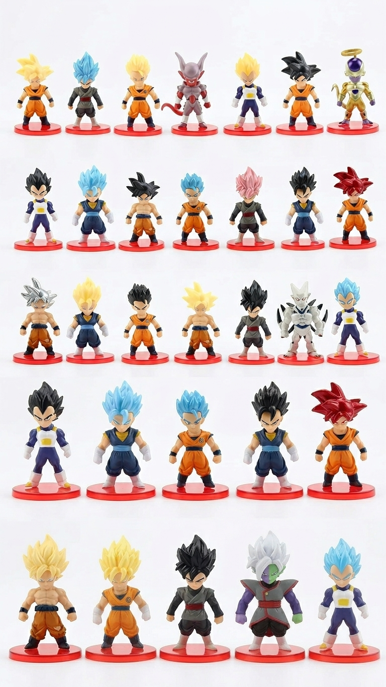 Dragon Ball Z Mini Action Figure Set – 21 Characters | 6cm Each | Collectible Display Set