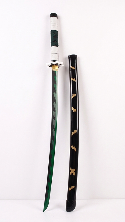 Demon Slayer: Sanemi Shinazugawa Nichirin Wooden Katana – Wind Breathing Edition (104cm)