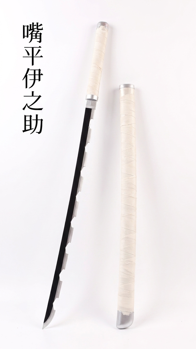 Demon Slayer: Inosuke Hashibira Nichirin Wooden Katana – Beast Breathing Edition (104cm)