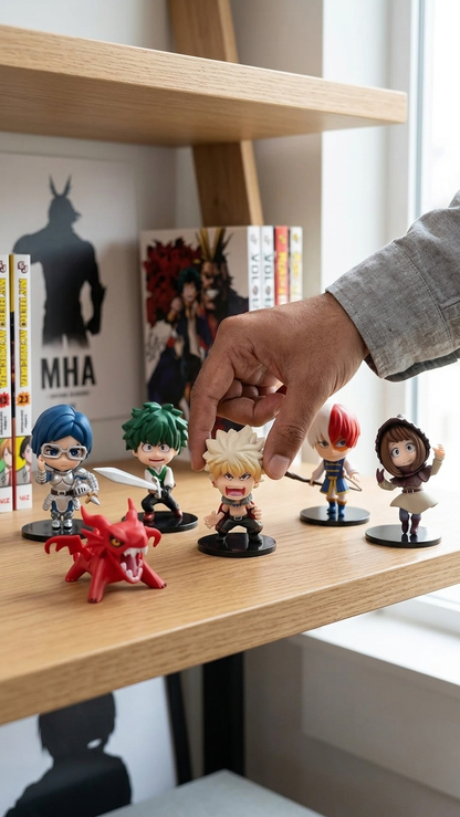 My Hero Academia Fantasy Edition Chibi Action Figure Set - 6 Pieces
